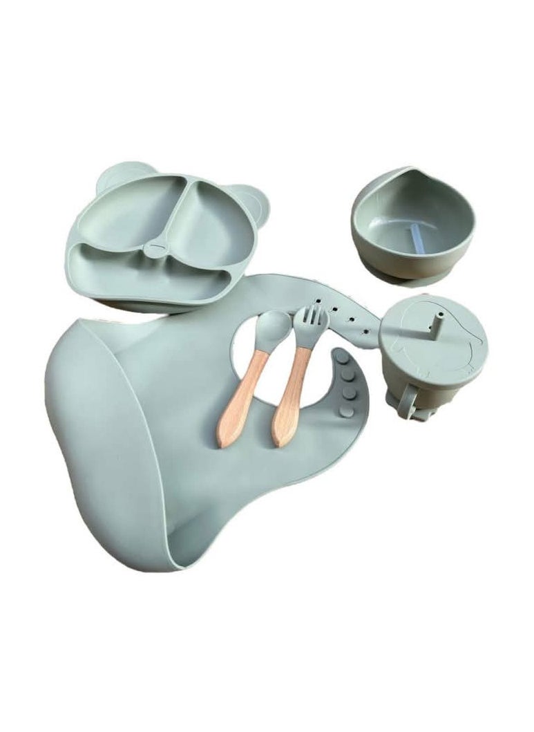 Silicone food set for boys, random color