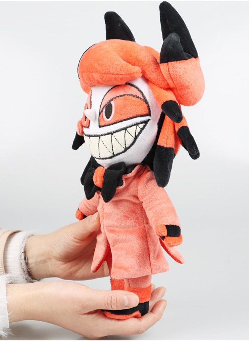 null - Hasbin Hotel Alastor Alastor plush toy, it's an animated toy, it's a plush toy, it's a plush toy, it's 30CM, it's around 30CM, it's popular, soft, cute, a present, a birthday present. - Image 1