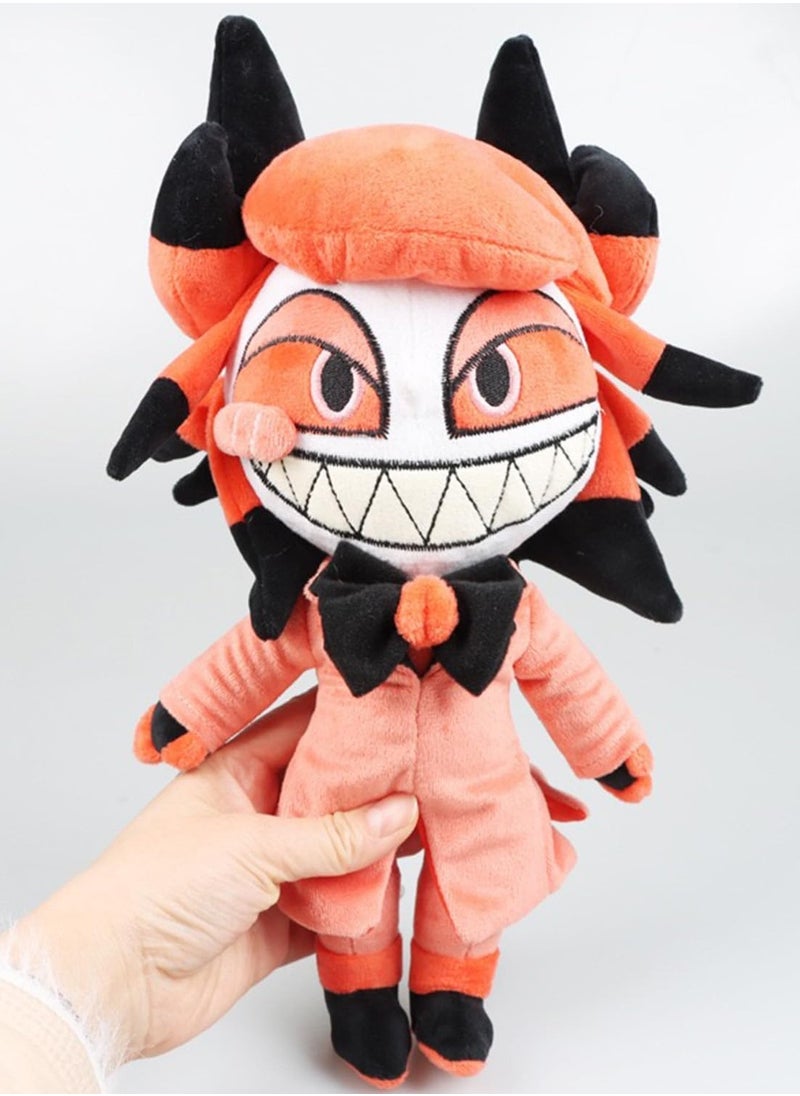 null - Hasbin Hotel Alastor Alastor plush toy, it's an animated toy, it's a plush toy, it's a plush toy, it's 30CM, it's around 30CM, it's popular, soft, cute, a present, a birthday present. - Image 1