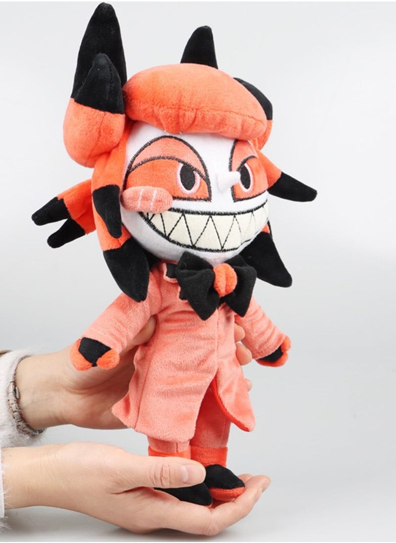 null - Hasbin Hotel Alastor Alastor plush toy, it's an animated toy, it's a plush toy, it's a plush toy, it's 30CM, it's around 30CM, it's popular, soft, cute, a present, a birthday present. - Image 1