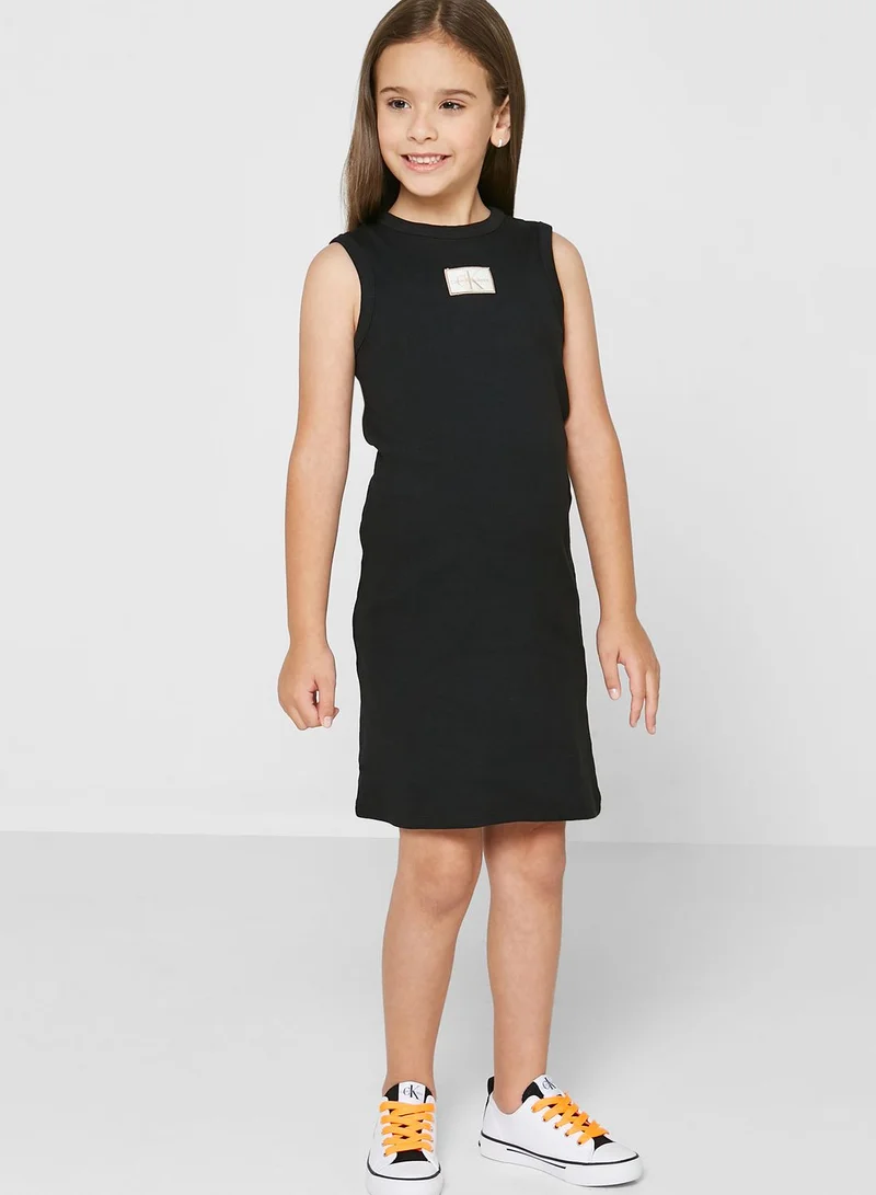 Calvin Klein Jeans Kids Rib Sleeveless Dress