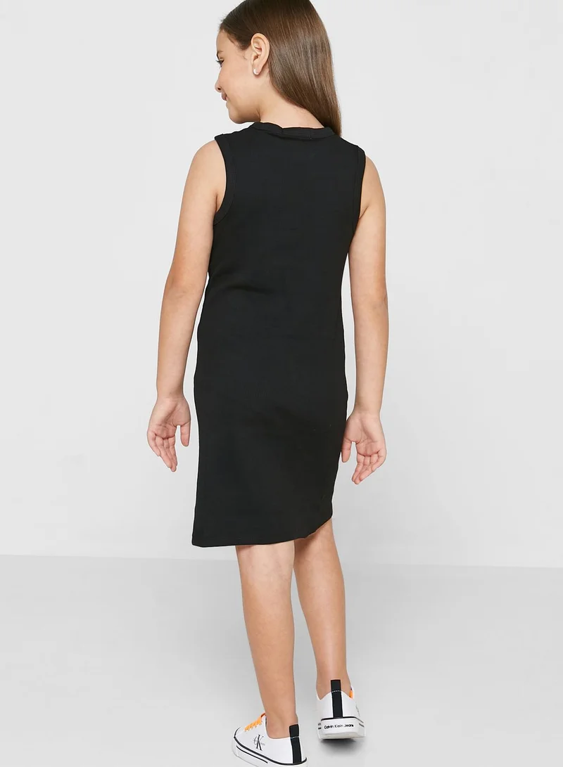 Calvin Klein Jeans Kids Rib Sleeveless Dress