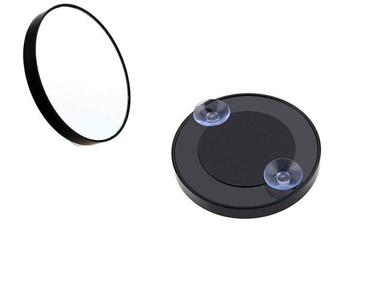 Stavae Stavae 10x Magnifying Mirror Easy Mounting 10x Magnifying Mirror with Suction Cups Magnifying Makeup Mirror for Men Women Travel Stick on Shower Mirror Multi Color - Image 1