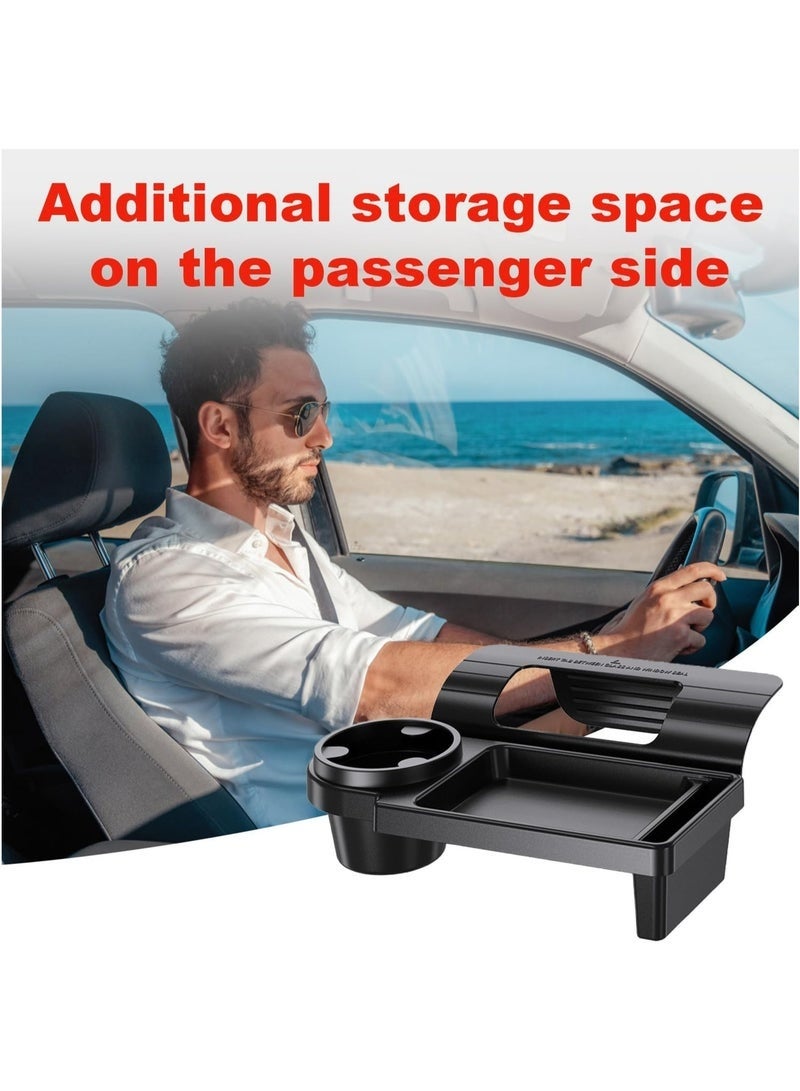 Arabest Premium Multifunctional Car Accessory Organizer - Spacious Storage Rack with Cup Holder for Drinks, Phone, Accessories - Vehicle Door Window Hanging Solution for Easy Access and Organization - Image 3