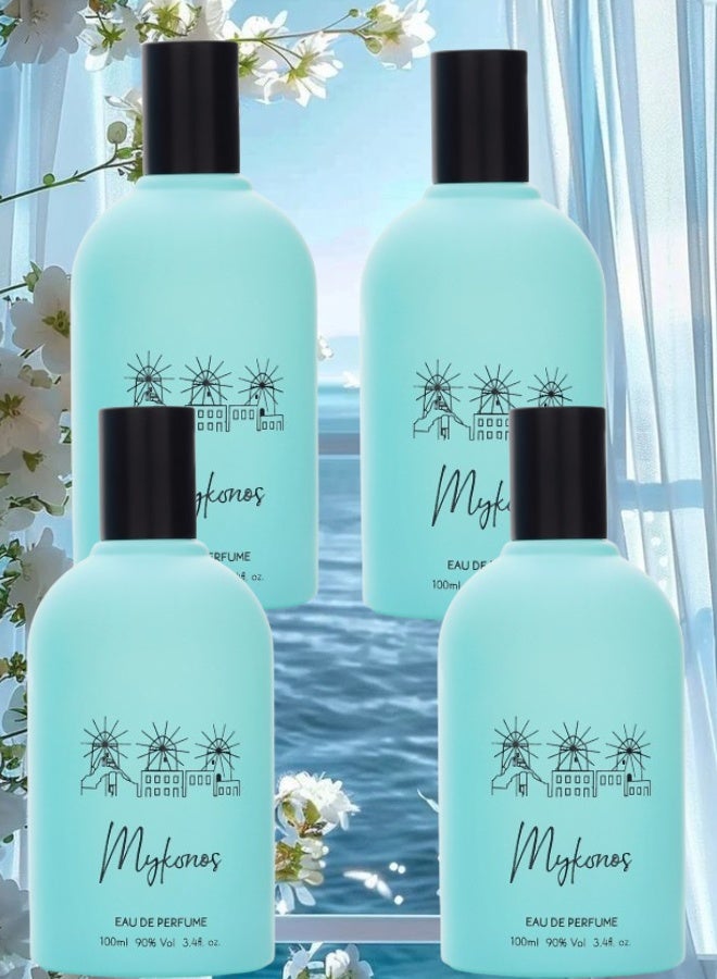 SALMAN SAFFRON 4 Pieces Mykonos Perfume 100ML - Image 1