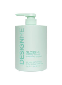 Design.ME GLOSS.ME Hydrating Shampoo by DESIGNME | Hemp & Argan Oil Shampoo Adds Softness & Shine | Straight, Wavy, or Curly Hair Shampoo | Sulfate-Free & Color-Safe Moisturizing Shampoo for Dry Hair, 32 Fl Oz  - Image 1