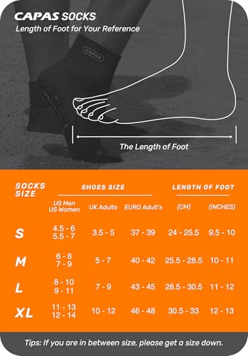 CAPAS 2mm Neoprene Sand Socks, Beach Volleyball Sand Proof Outdoor Socks, Wetsuit Diving Water Socks Keep Warm for Men Women - Image 2