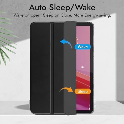 Robustrion Cover for Lenovo Tab M11 Cover Case, Flip Cover with Translucent Back for Lenovo Tab M11 Tablet 11 inch [ Auto Sleep Wake Support] - Black - Image 3