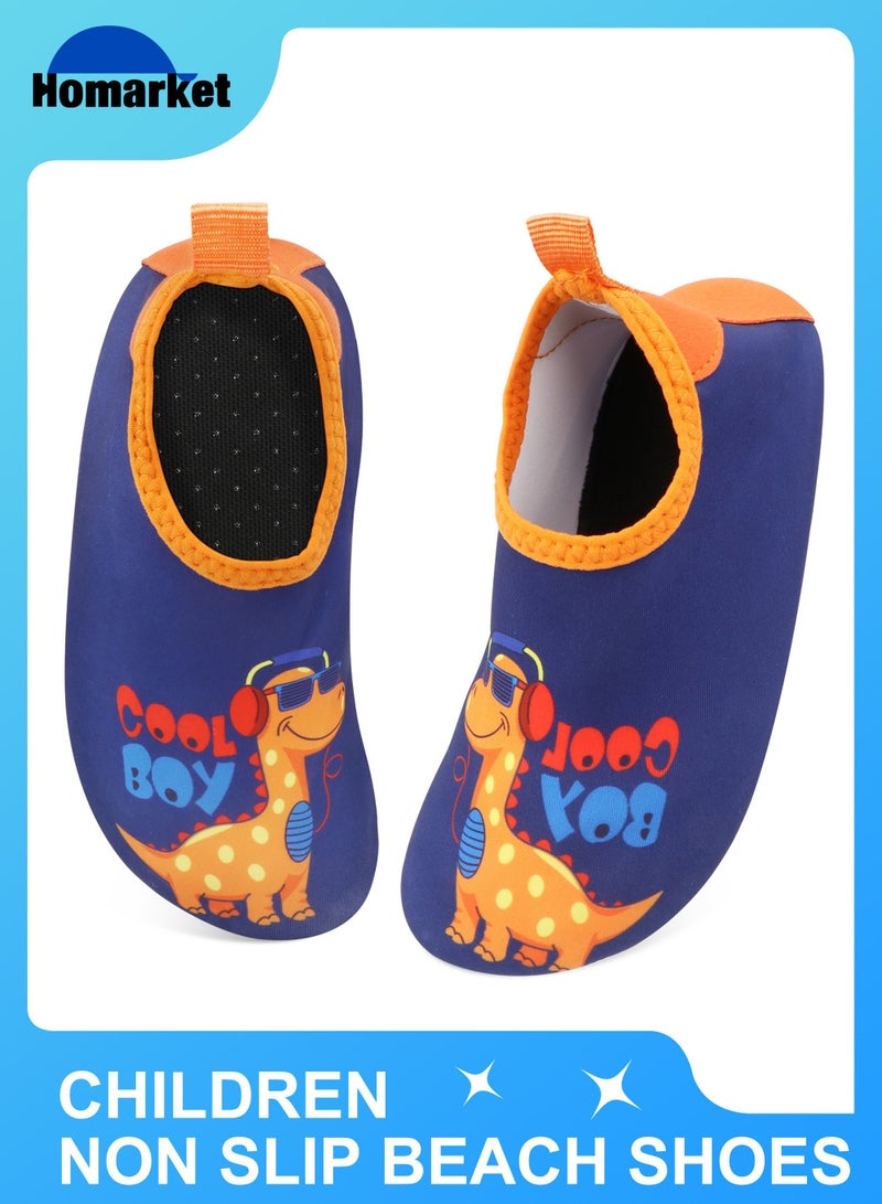 HomarKet Infant Water Socks Toddler Baby Boys Girls Non-Slip Socks Barefoot Quick-Dry Non-Slip Swim Socks Aqua Water Shoes for Beach Swimming Pool Water Park - Image 1