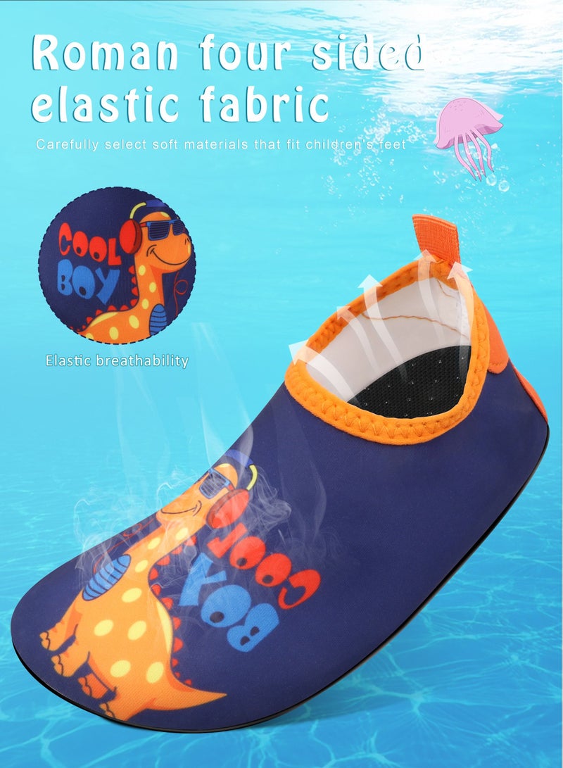 HomarKet Infant Water Socks Toddler Baby Boys Girls Non-Slip Socks Barefoot Quick-Dry Non-Slip Swim Socks Aqua Water Shoes for Beach Swimming Pool Water Park - Image 4