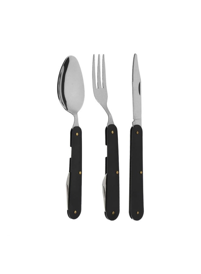 Oxin ST3 folding travel spoon and fork - Image 1