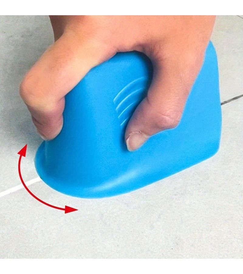 Black 1PC Floor Grout Flat Scraper Sealant Application Tool For Tile Grout - Image 1
