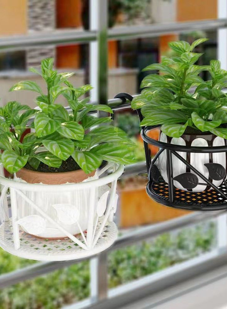 CityRiya-Long Plant Hangers Hanging Planter Basket Plant Holder Hanger Planter Rack Flower Pots Holder Stand Balcony Metal Railing Planter Holder Flower Basket for Indoor Outdoor  - Image 3