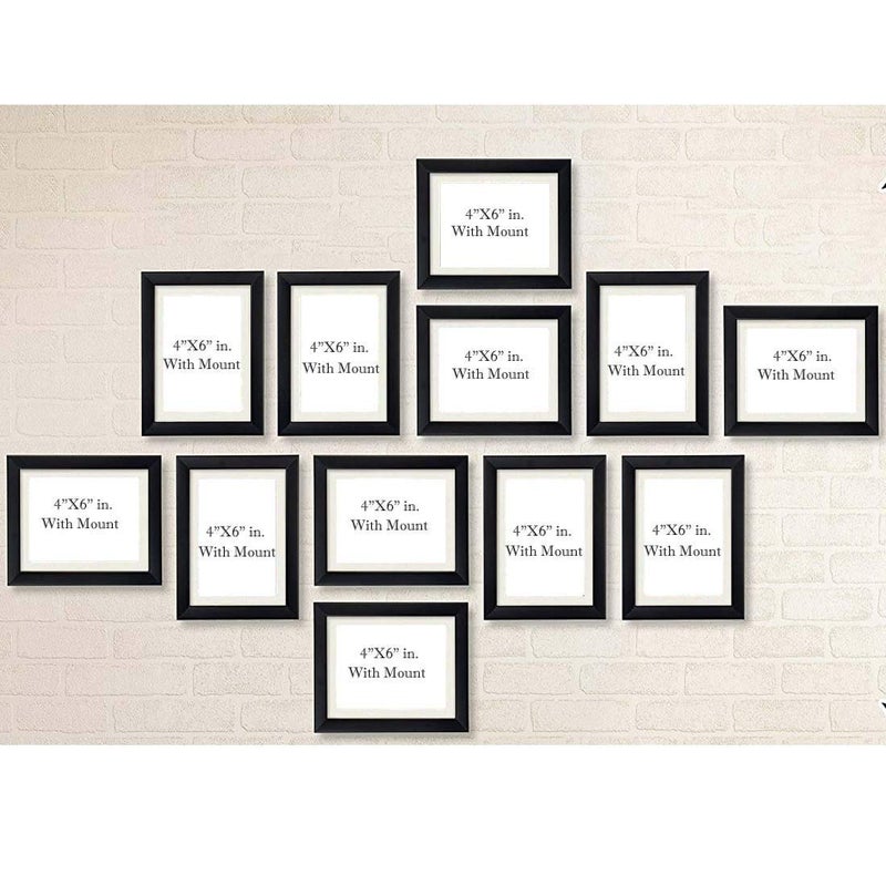 CDM Wall Wood MDF Photo Frame (Black,12 Photos) - Image 2