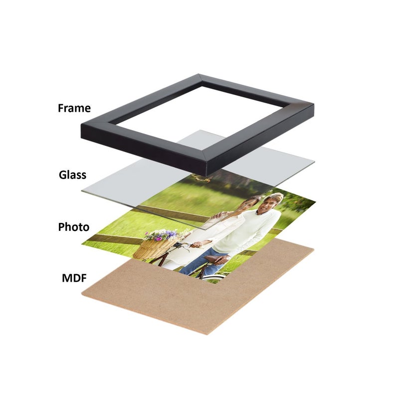 CDM Wall Wood MDF Photo Frame (Black,12 Photos) - Image 3
