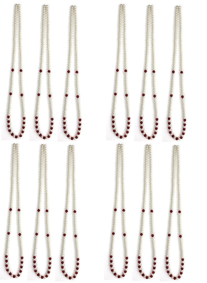 PIHU CREATION Mens Necklace, Specially for Groom,Pearl with Single Layered Design For Men (Pack of 12) - Image 1