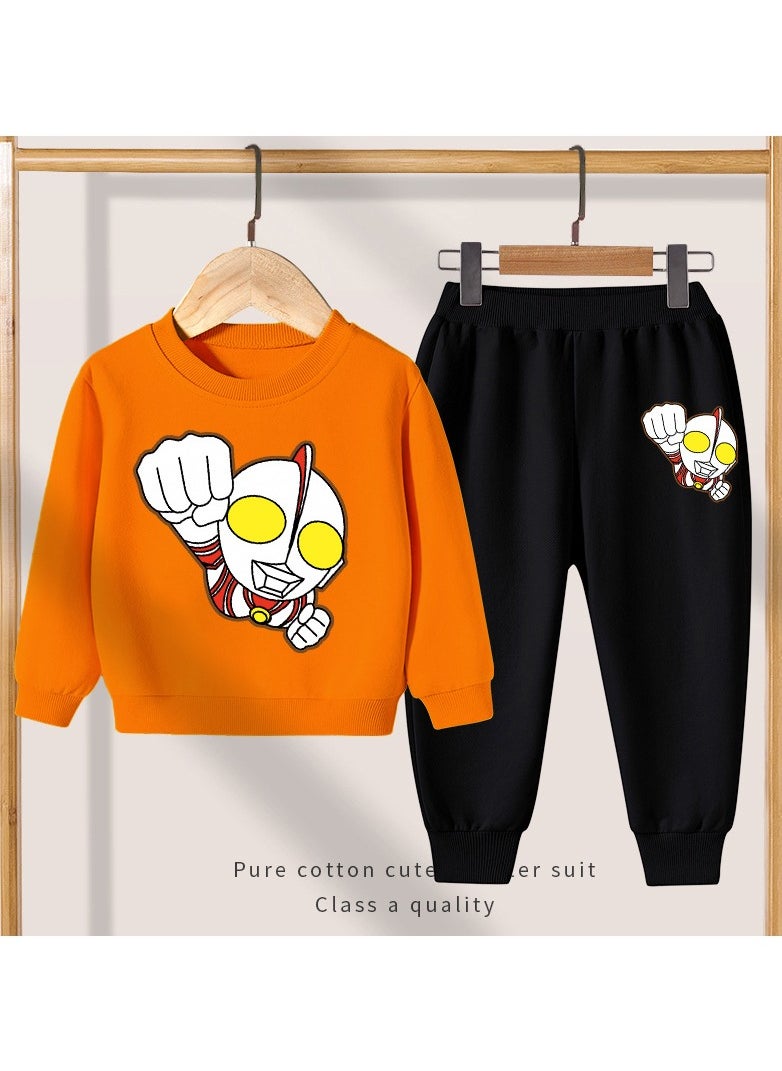 Generic 2 Piece Children's Cartoon Hoodie Set Ultraman 