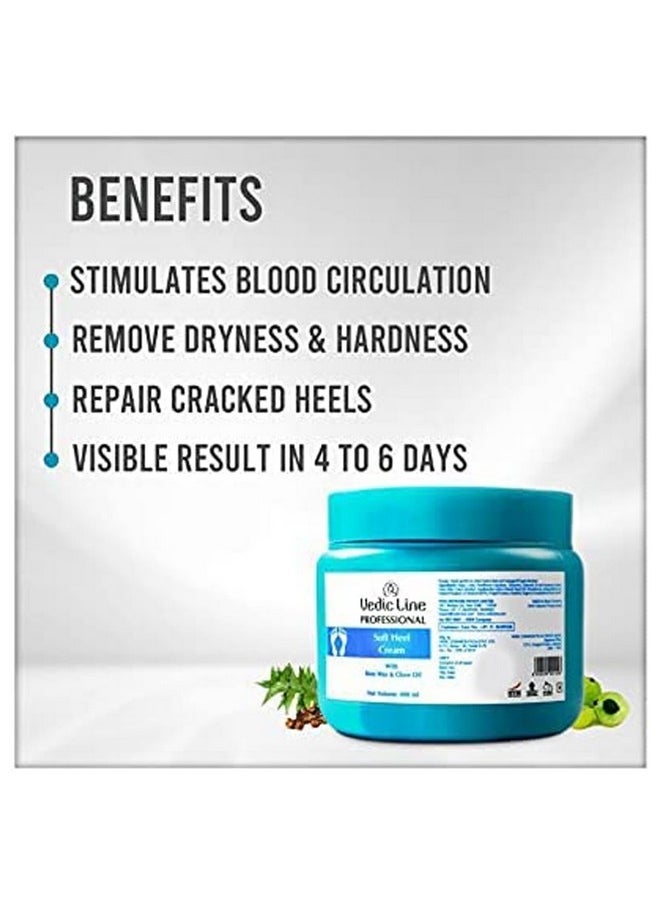 Vedic Line Soft Heel Cream, Nourish Rough And Cracked Heel With Neem Seed Oil, Clove Leaf Oil And Menthol, Keeps Skin Hydrated, Supple And Brighter, 400Ml  - Image 3