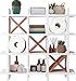 Comfify Rustic Tic-Tac-Toe Toilet Paper Holder for Bathroom Ã¢â‚¬â€œ Rustic Storage Shelves for Toilet Tissue in - Image 2