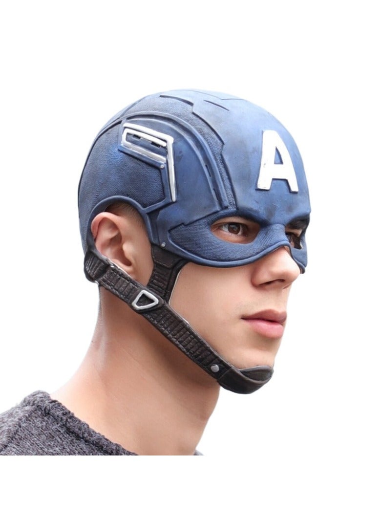 general Captain America latex mask realistic movie merchandise cosplay prop easily play the character - Image 4