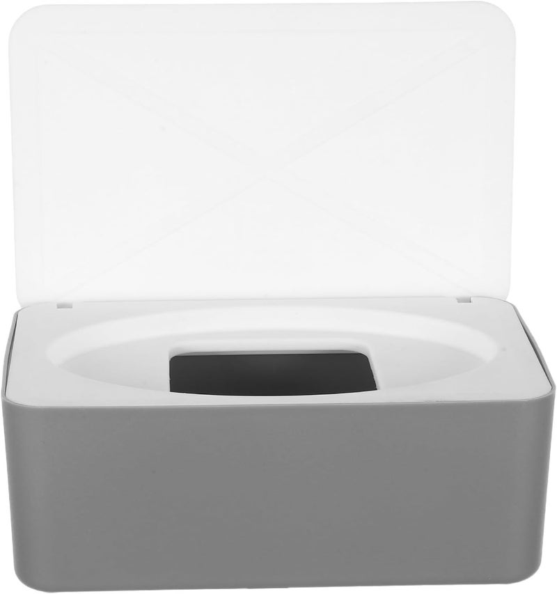 Wet Wipes Dispenser Box Large Capacity Plastic Wipes Container with Dustproof Lid Refillable Wet Tissue Holder for Home Desktop Bathroom Living Room - Image 1