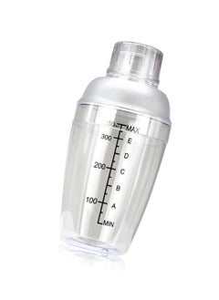 MIBRU Cocktail Shaker Coffee Clear 350ml  with Built In Strainer Drink Mixer with Scale Thickened Hand Shaker Cup Professional Mixing Tool  - Image 3