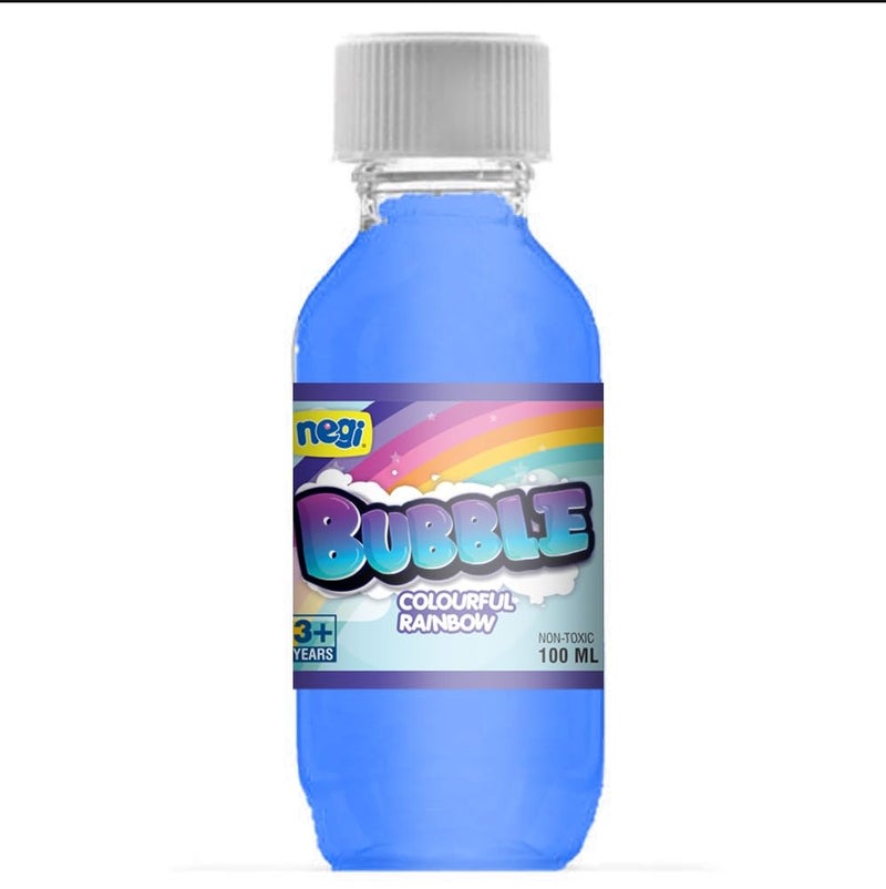 NEGI 100 ML Bubble Liquid Bottle Blue – Safe & Colorful Bubble Solution for Kids, Perfect Refill for Bubble Toys, Wands & Machines, Outdoor Fun Playtime for Kids - Image 3