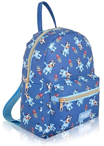 Fast Forward Bluey Backpack Unisex Mini Backpack for Boys Girls Cute PU Leather 10 Bluey Bag - Image 3