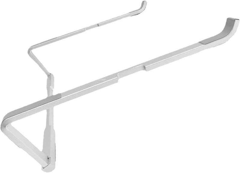 KICHOUSE Folding Laptop Stand Desk Mount Metal Holder Portable Notebook Riser Silver for Home Office Use - Image 1