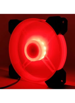 Generic Aurora Eclipse 12cm Silent PC Case Fan Yuhuan Monochrome-Red 