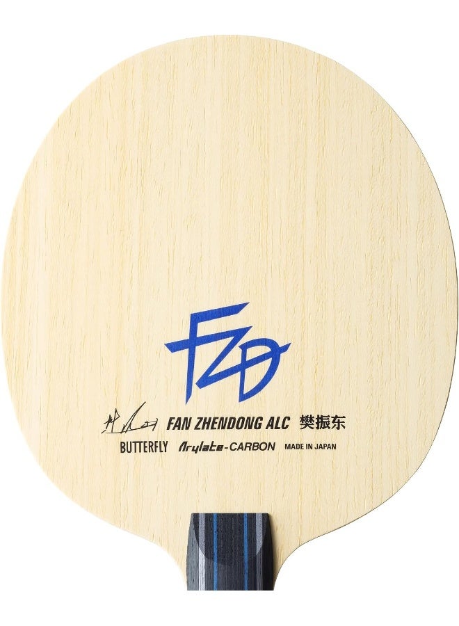 Butterfly Fan Zhendong ALC Table Tennis Blade - Professional Table Tennis Blade - Available in Flared, Straight, and Chinese Penhold Handle Styles - Made in Japan - Image 2