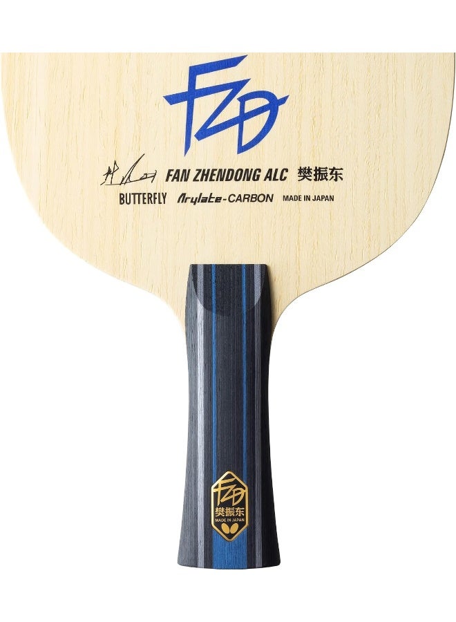 Butterfly Fan Zhendong ALC Table Tennis Blade - Professional Table Tennis Blade - Available in Flared, Straight, and Chinese Penhold Handle Styles - Made in Japan - Image 4