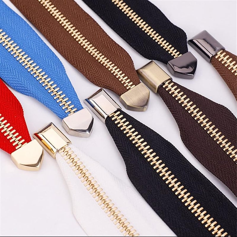 Metal Zipper Stopper Tail Clip 10Pcs 17mm 14mm With Screw DIY Bag Leather Craft Hardware Color 4 - Image 4