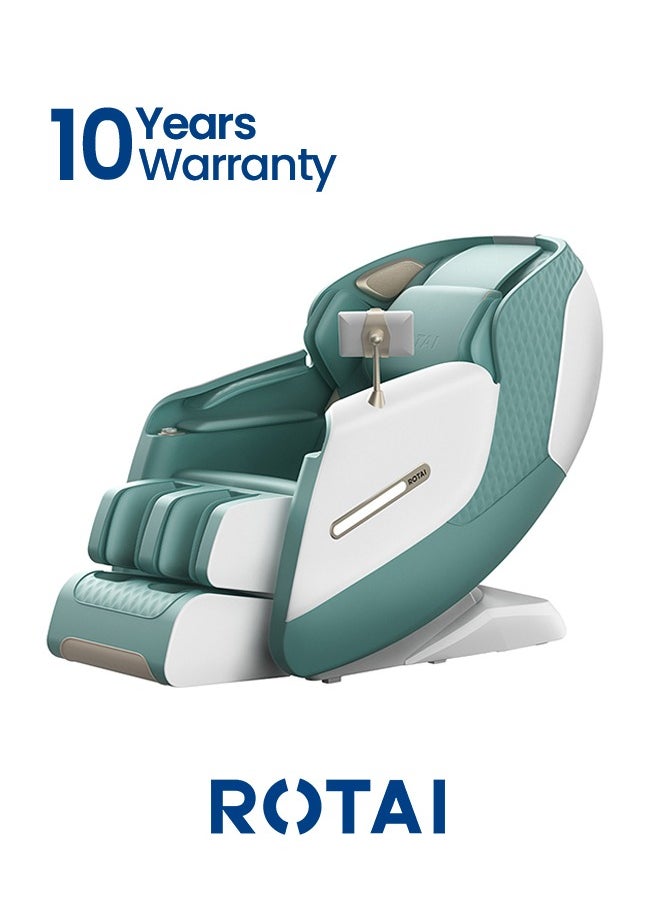 ROTAI A50 Premium 3D Massage Chair in Pista Green with Long-Track Massage System, Intelligent Body Scan, Dual Surround Sound, Zero Gravity & Voice Guide – 10-Year Warranty 