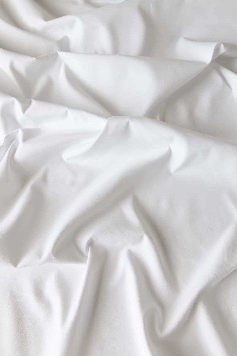 Sofrito Microfiber Plain Solid BedSheet Small Single (54"x90" - inches) Without Pillow Cover - White || Bedsheet for Hospital, Clinic, Hostel, PGs, Hotel and Guest House || - Image 3