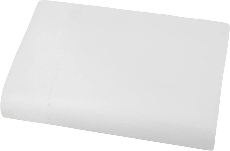Sofrito Microfiber Plain Solid BedSheet Small Single (54"x90" - inches) Without Pillow Cover - White || Bedsheet for Hospital, Clinic, Hostel, PGs, Hotel and Guest House || - Image 1