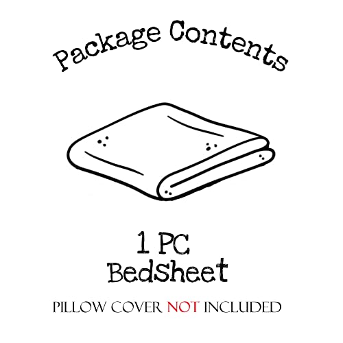 Sofrito Microfiber Plain Solid BedSheet Small Single (54"x90" - inches) Without Pillow Cover - White || Bedsheet for Hospital, Clinic, Hostel, PGs, Hotel and Guest House || - Image 2
