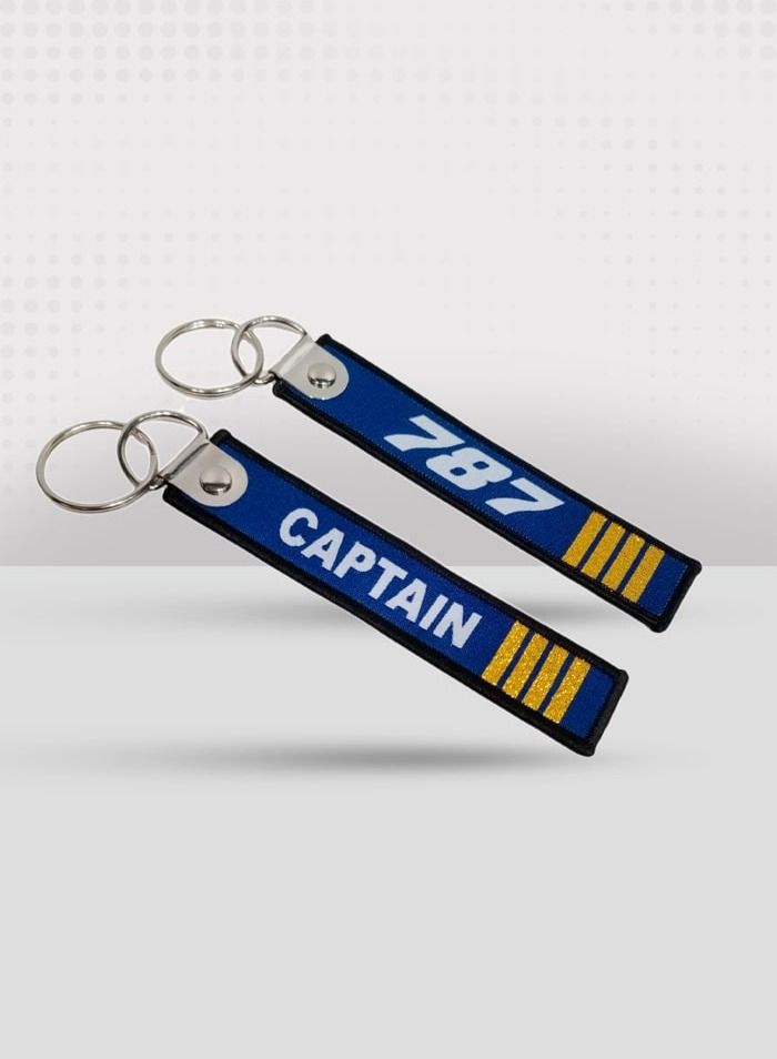 فايتر جيفتس 787 Captain 4 Bar Fabric Keychain