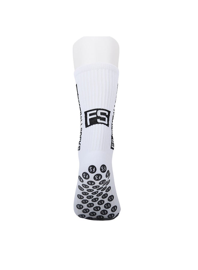 3 Pair Sports Non-Slip Mid-Tube Running Socks White  - Image 4