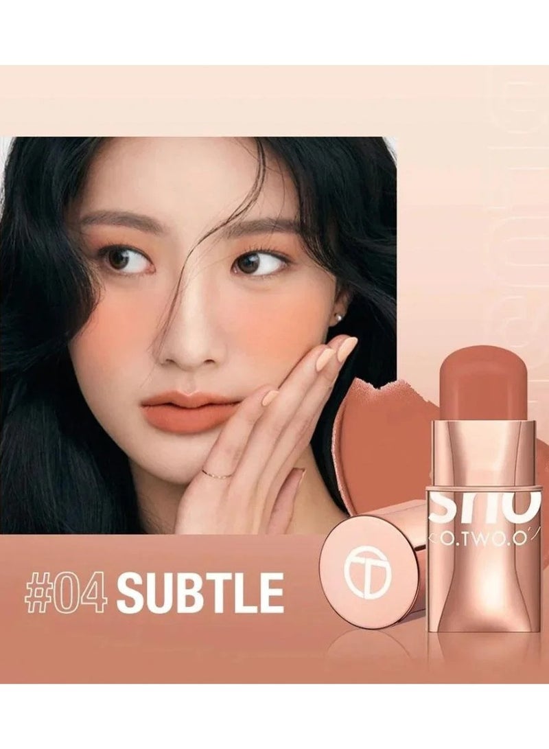 O.TWO.O Blush Stick Glow 04 Subtil - 7g - Image 1