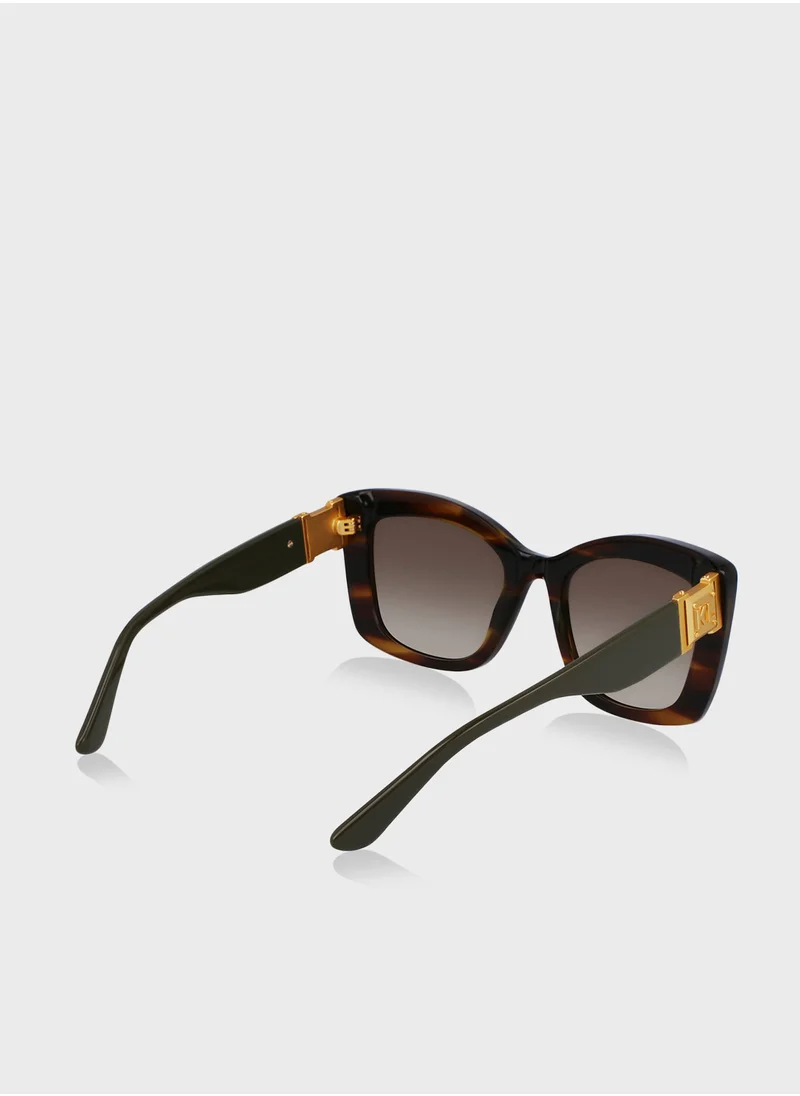 Karl Lagerfeld Modified Rectangle Sunglasses