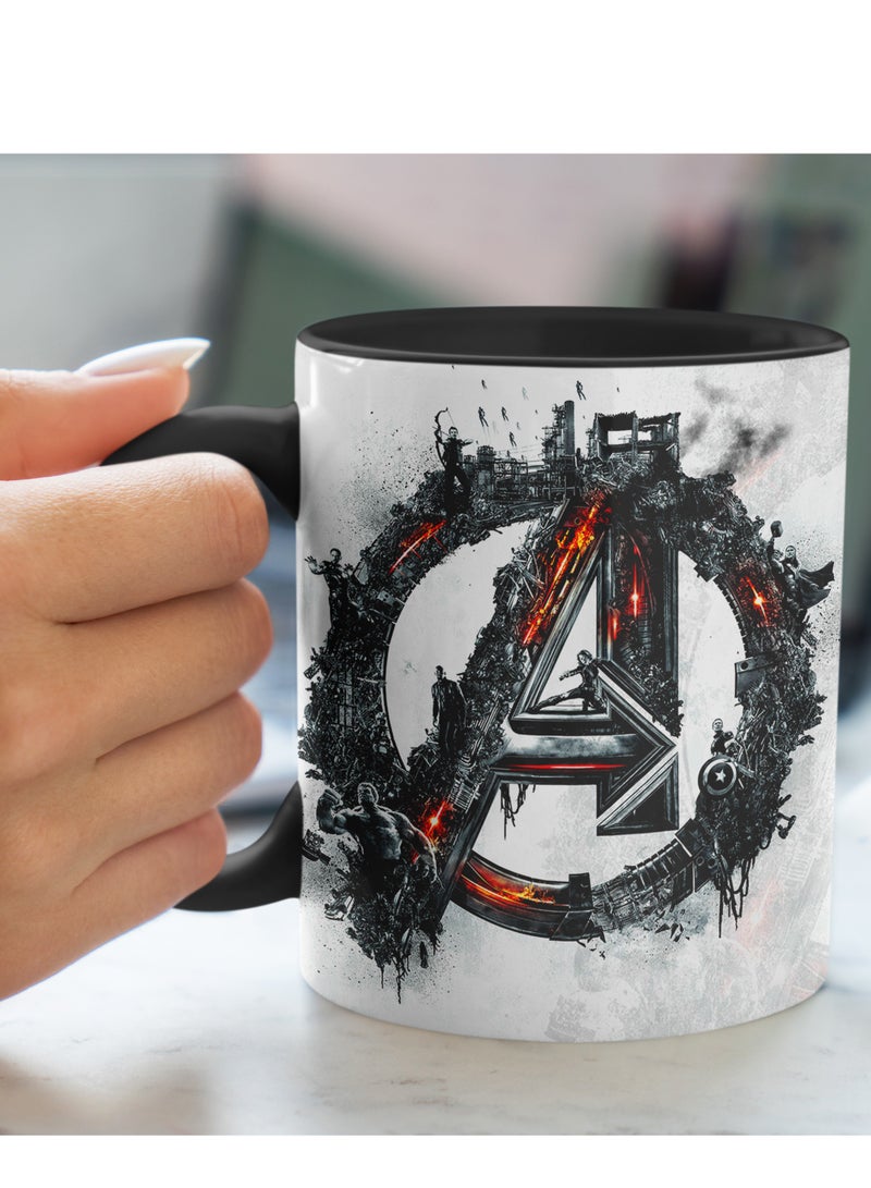 إم إي سي أفنجرز كوب قهوة مطبوع 11 أونصة - Image 3