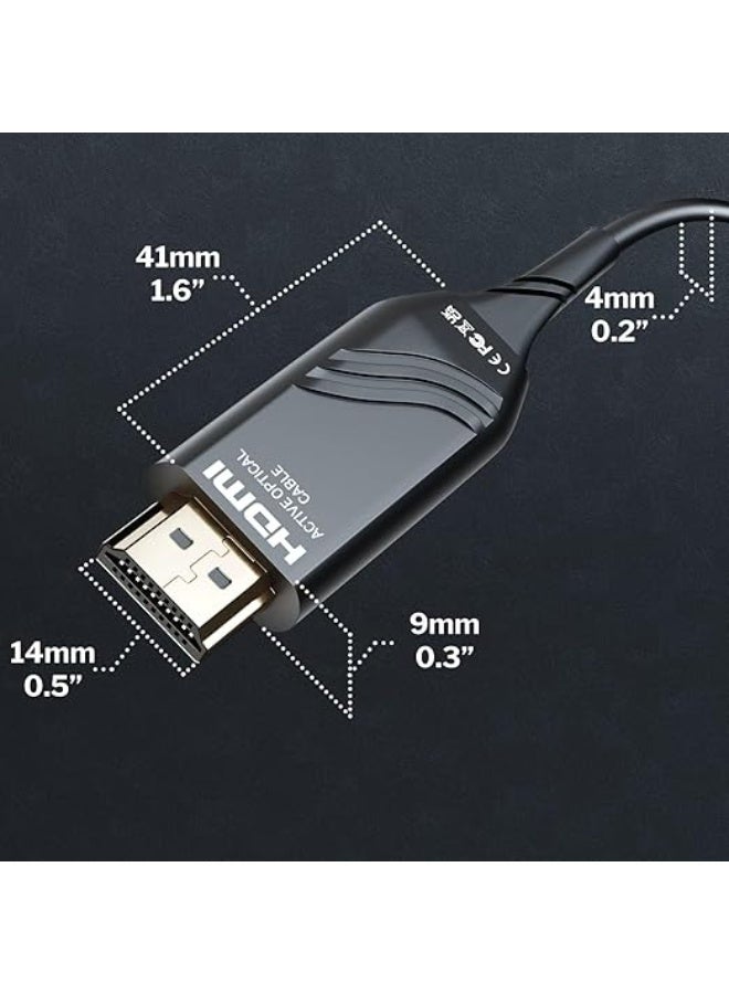 8K HDMI Cable – 50m – Optical Ultra High-Speed HDMI, 8K@60Hz, Flexible Fiber Optic, Lossless Transmission, Officially Licensed - Image 4