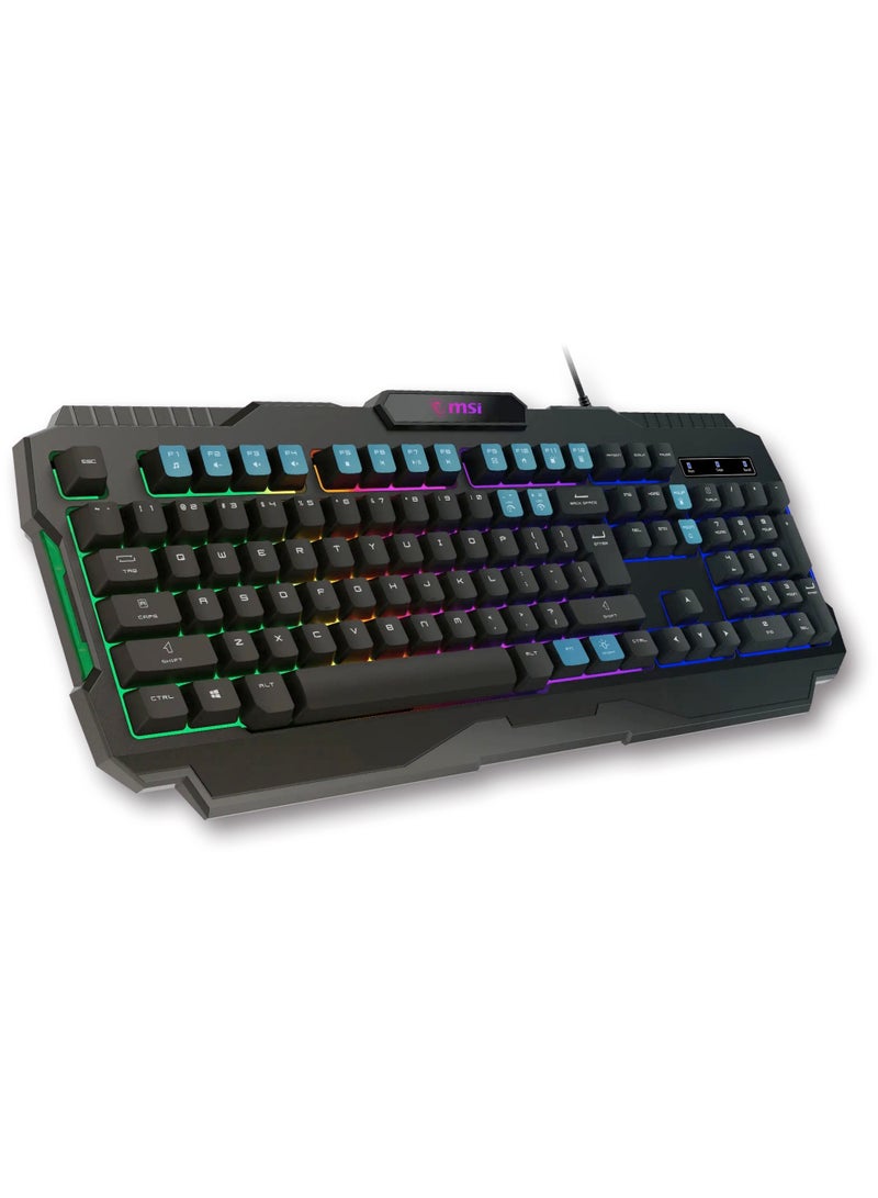 كومبو MSI Forge GK100 Combo Gaming Keyboard - Black - Image 2