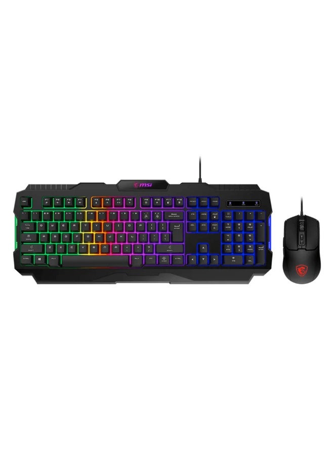 كومبو MSI Forge GK100 Combo Gaming Keyboard - Black - Image 1