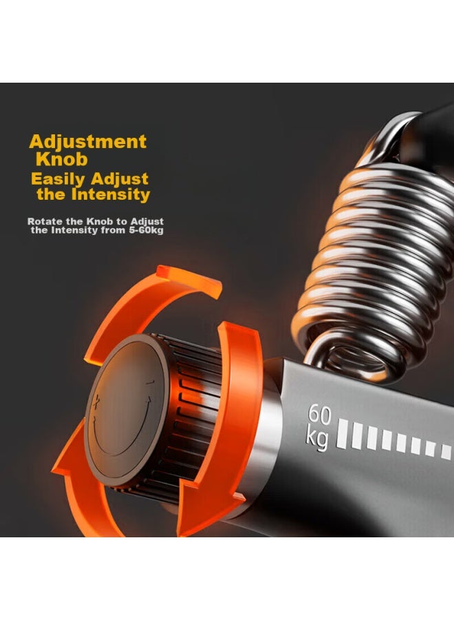 XTEP Xtep Adjustable Grip Strengthener With Counter, Hand Strength Training Device For Men, Women, And Children, Wrist And Finger Rehabilitation Ring, Home Fitness Equipment - Image 3