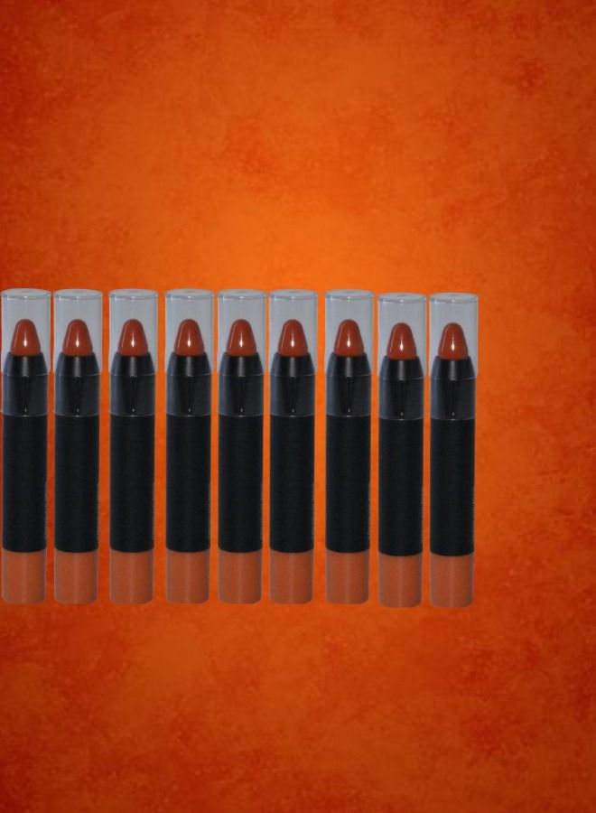 9 Pieces Orange Lipstick Cream Number 20