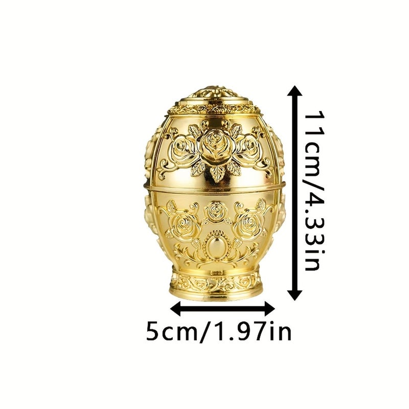 1pc European Style Silvery Automatic Pressing Toothpick Bucket Floral Relief Design Plastic Toothpick Holder Home Living Room Dining Room Decoration - Image 3