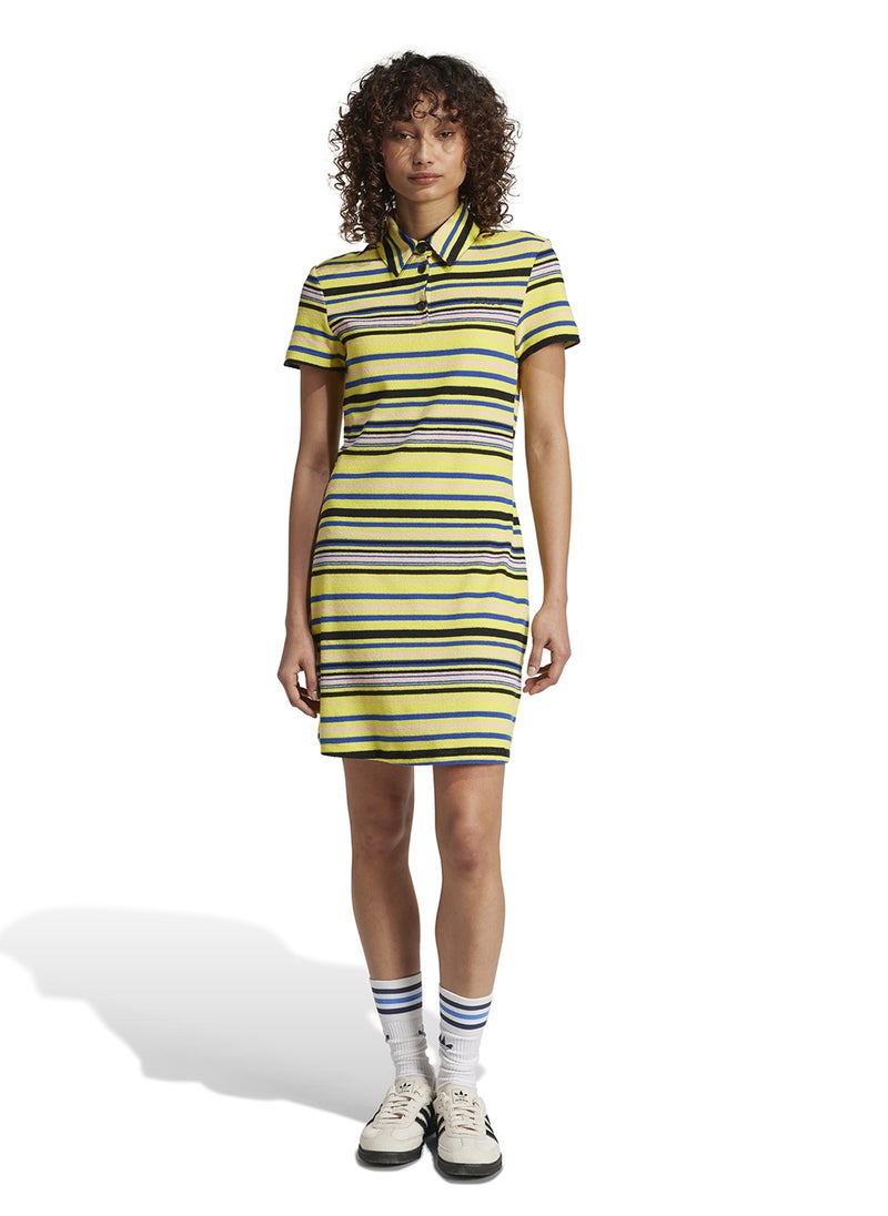 adidas Originals Striped Towel Dress  - Image 1