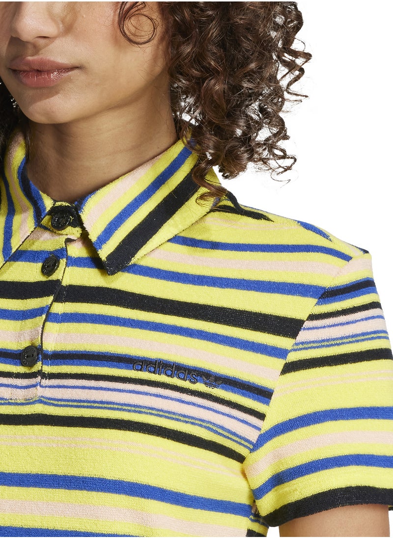 adidas Originals Striped Towel Dress  - Image 3